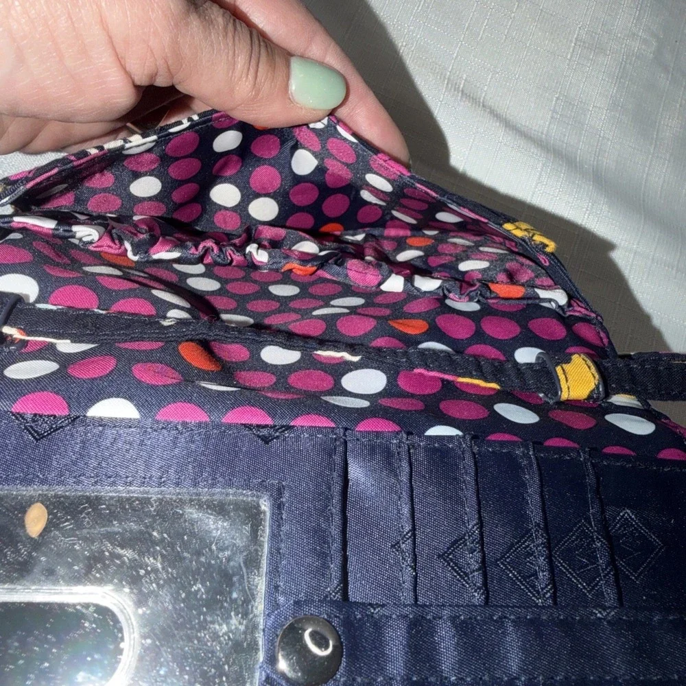 Vera Bradley Crossbody Wallet Purse Small Butterfly Flutter Pattern RFID NWOT